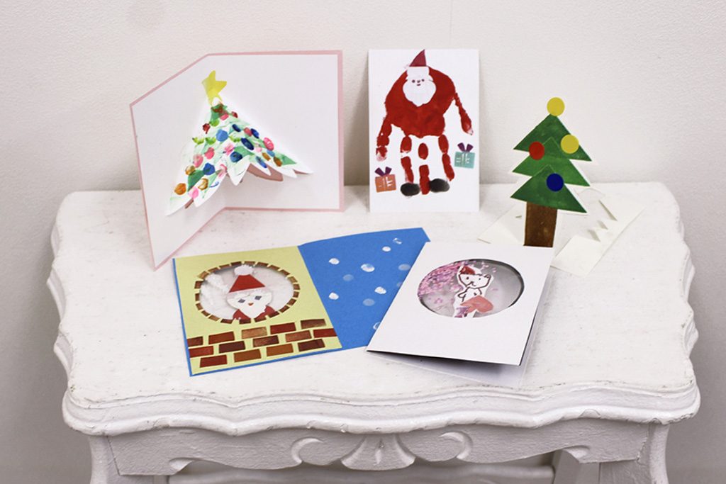 手作りスノードームカード