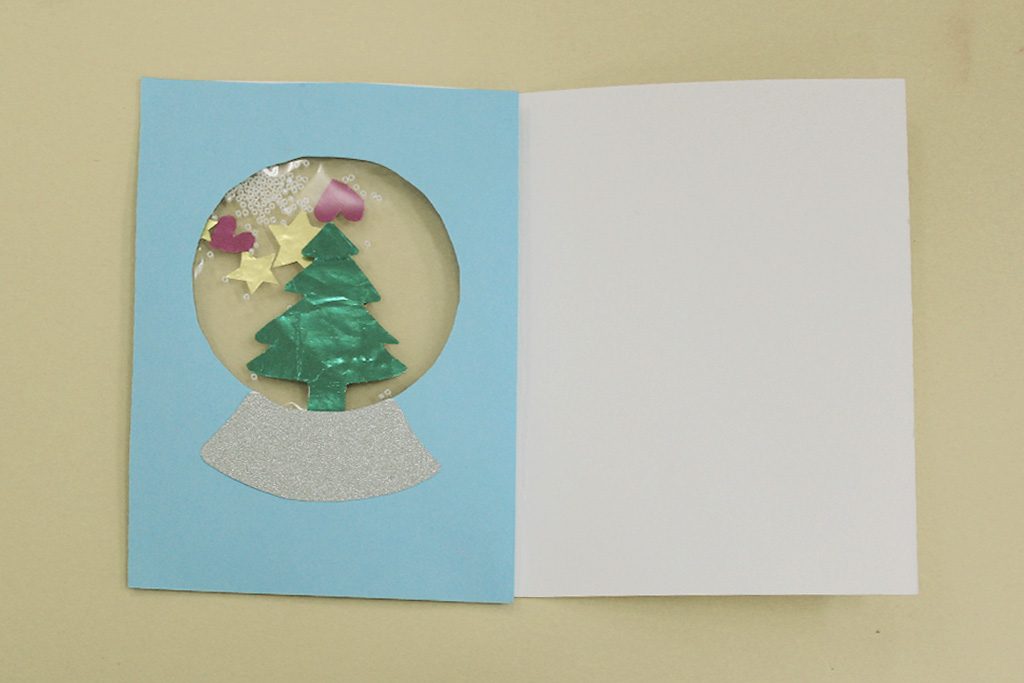 手作りスノードームカードの作り方