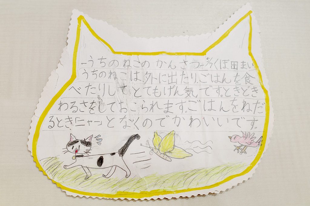 幼少期のくぼたさんが描いた日記