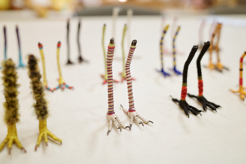 くぼたさんが、繊維造形という授業でつくった作品