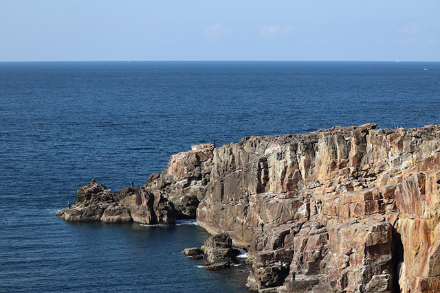 展望台から見た三段壁(和歌山県/白浜町)
