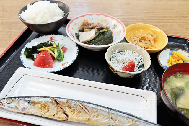 「三段壁 漁火」の日替わり定食/三段壁(和歌山県/白浜町)