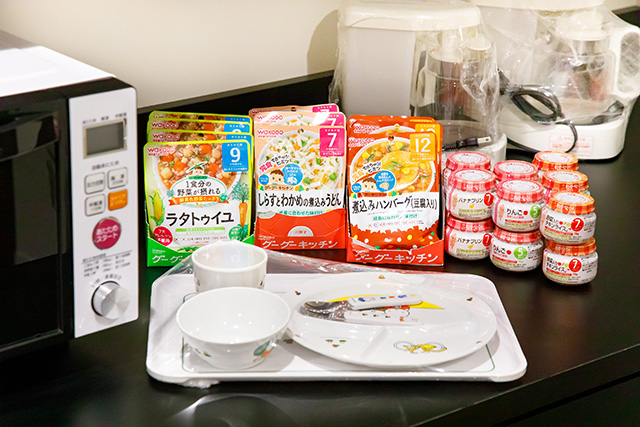 ビュッフェ「ITARA」にあるベビーフードなど/クラブメッド・北海道 トマム（北海道/占冠村）