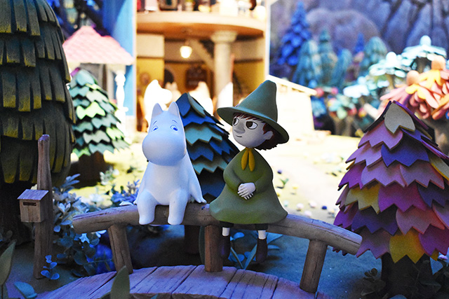 ムーミントロールとスナフキンのジオラマ/ムーミンバレーパーク（埼玉県/飯能市）
