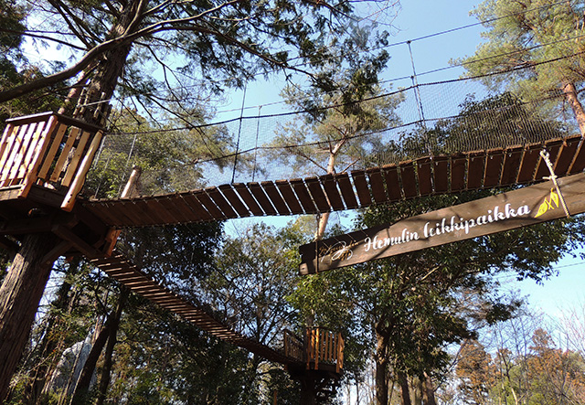 「おさびし山」エリアのアスレチック/ムーミンバレーパーク（埼玉県/飯能市）