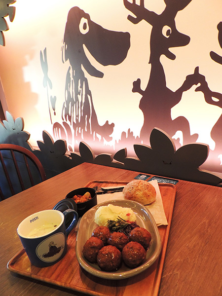 「ムーミン谷の食堂」のミートボールプレート1600円/ムーミンバレーパーク（埼玉県/飯能市）