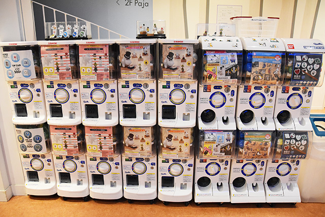 「ムーミンの売店」にあったカプセルトイ/ムーミンバレーパーク（埼玉県/飯能市）