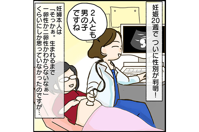 #12 双子の性別はいつわかる？妊娠20週で判明後の周囲の反応は？[双子妊娠漫画]