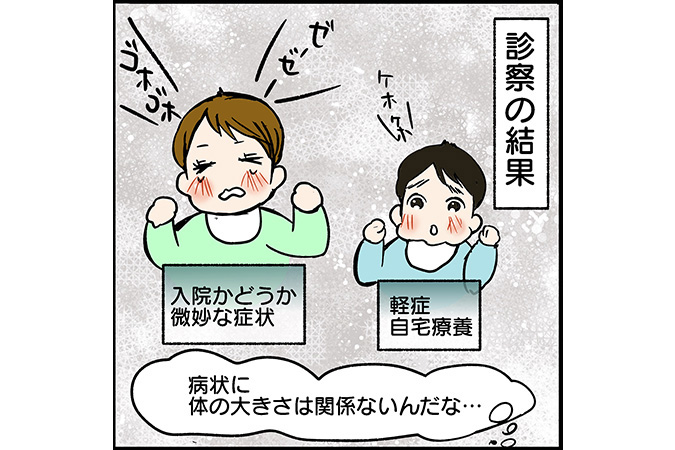 #74 投薬と吸入器でRSウイルスの自宅療養！双子の症状の差は？[双子育児漫画]
