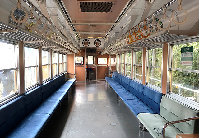 「いすみ鉄道」車内の様子（千葉県/大多喜町）