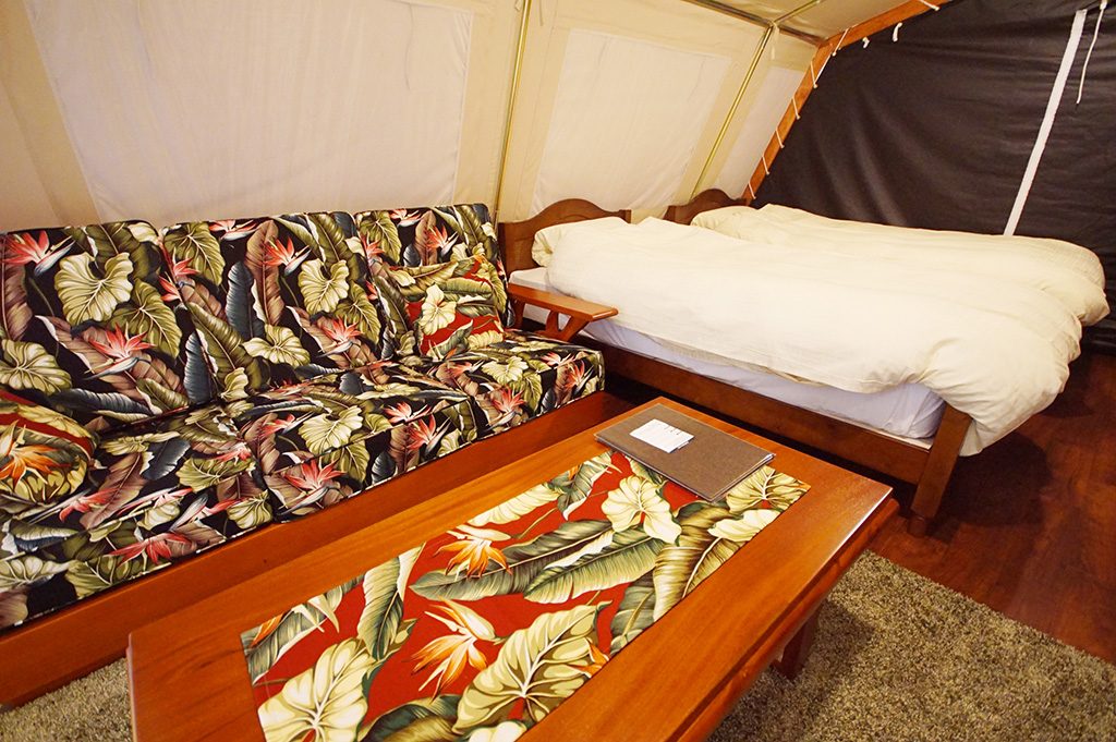 ラグジュアリーキャビン室内/マヒナ・グランピング・スパ・ヴィレッジ（静岡県／東伊豆町）