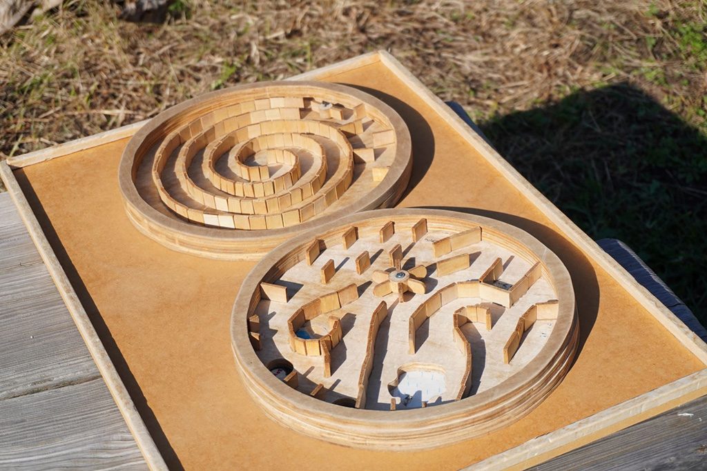 手作りのビー玉迷路/三鷹市星と森と絵本の家（東京都/三鷹市）