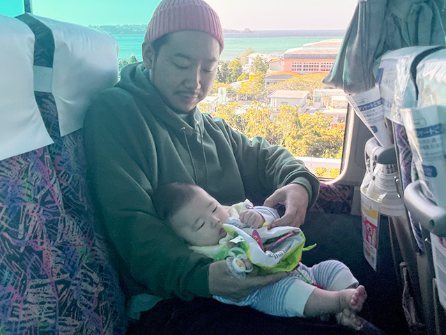 沖縄エアポートシャトル車内の様子