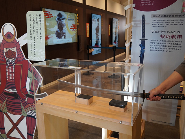 4種類の武器のレプリカ/尼崎城（兵庫県/尼崎市）