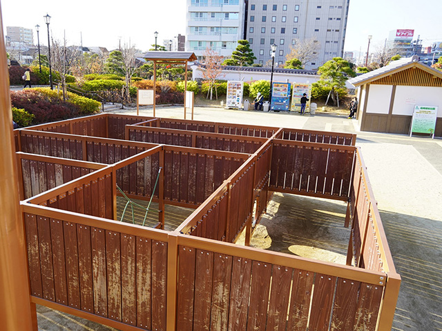 尼崎城址公園の迷路/尼崎城（兵庫県/尼崎市）