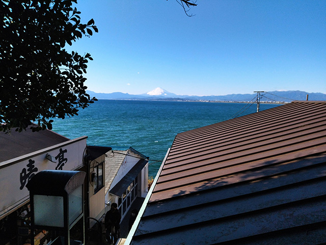 江の島岩屋への散策道（神奈川県/藤沢市）