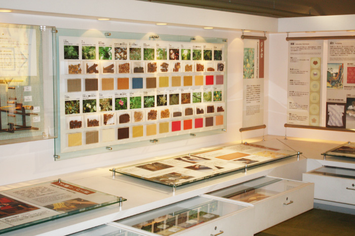 「シルク製品ができるまで」のコーナー/シルク博物館（神奈川県/横浜市）