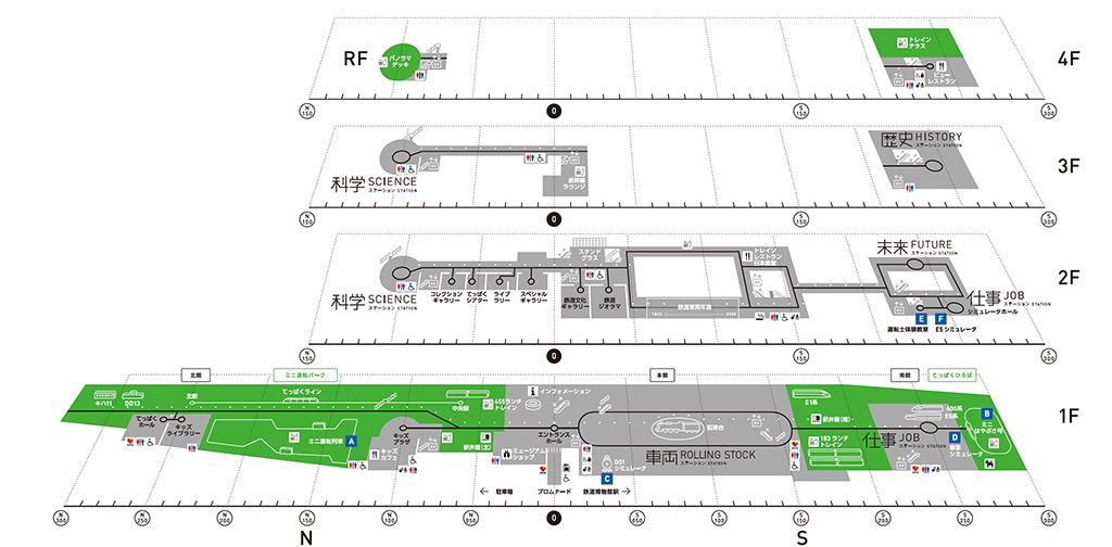 フロアマップ/鉄道博物館(埼玉県/さいたま市)