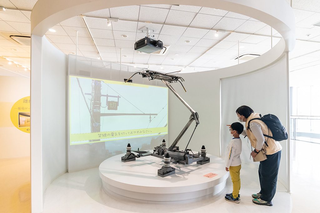 電車についているパンタグラフ/鉄道博物館(埼玉県/さいたま市)