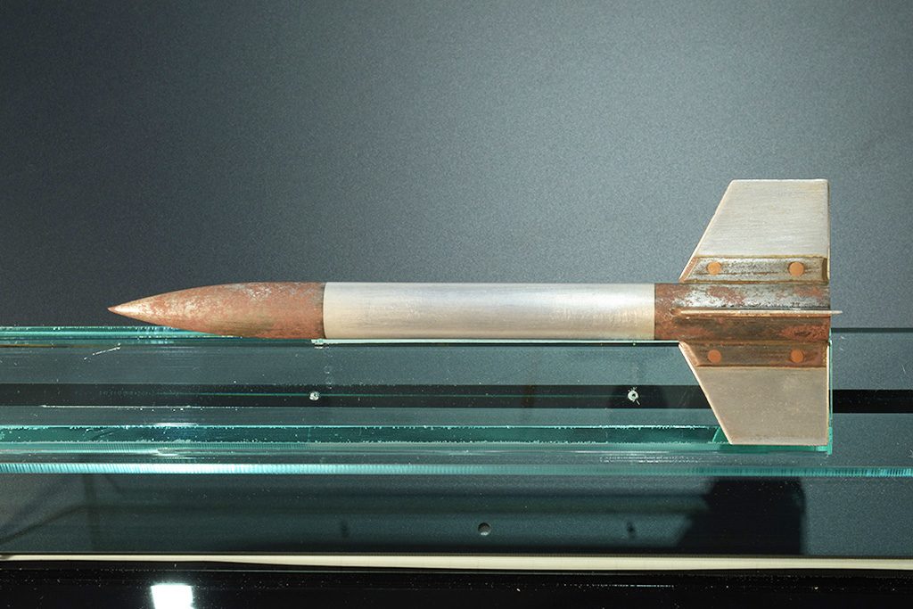 「ペンシルロケット」の実物/JAXA相模原キャンパス(神奈川県/相模原市)