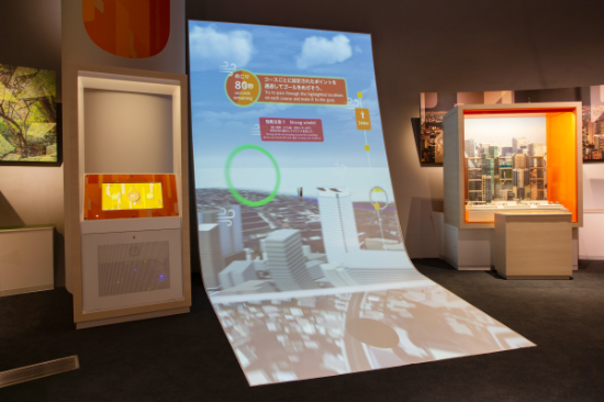 「港区空中散歩」コーナー/港区立みなと科学館(東京都)