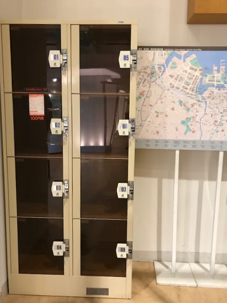 100円リターン式のロッカー/シルク博物館（神奈川県/横浜市）