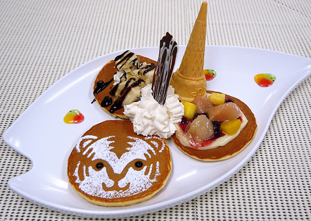 コルネさんのスペシャルパンケーキ ホワイトタイガー/東武動物公園(埼玉県/宮代町)