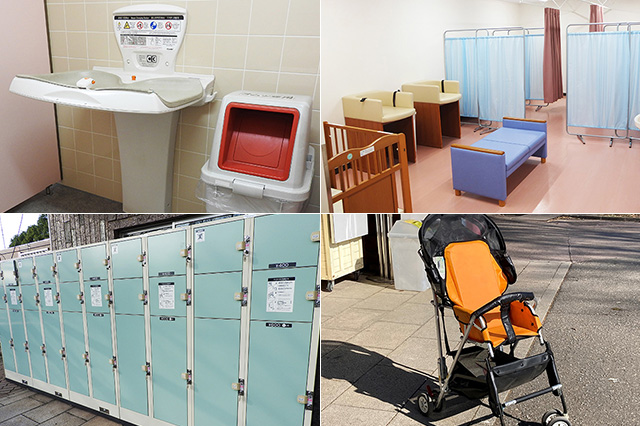 おむつ替えシート、授乳室、貸し出すベビーカー、コインロッカー/東武動物公園(埼玉県/宮代町)