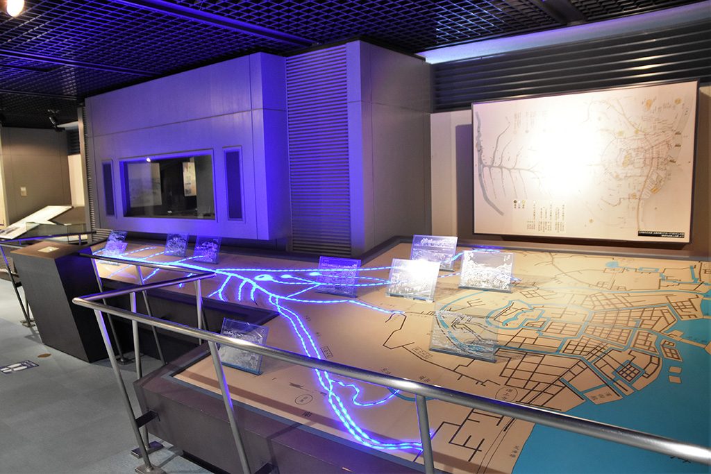 6つの上水の簡略図/東京都水道歴史館（東京都/文京区）