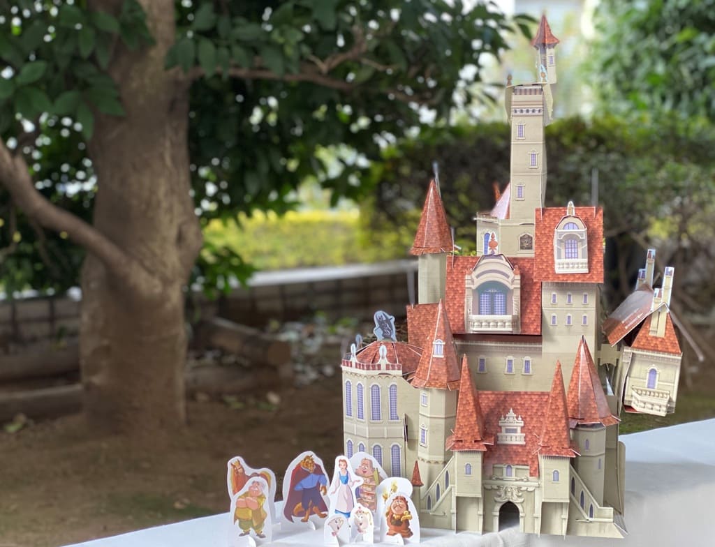 美女と野獣ペーパークラフト