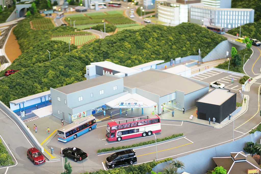 「京急ラインジオラマ」三崎口駅前/京急ミュージアム(神奈川県/横浜市)