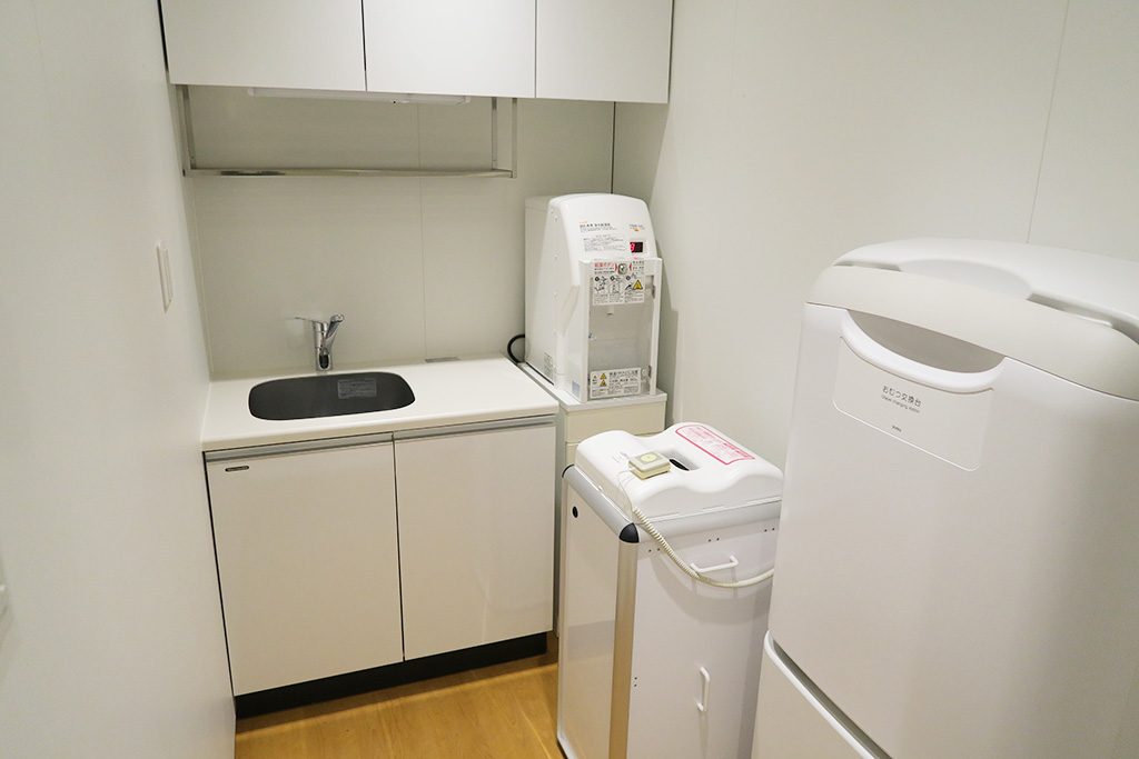 おむつ交換台とミルク用のお湯/京急ミュージアム(神奈川県/横浜市)