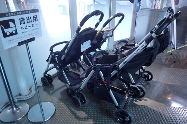 貸し出し用のベビーカー/多摩六都科学館（東京都/西東京市）