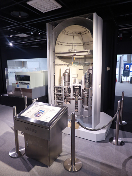 「原子炉格納容器」の縮小模型/三菱みなとみらい技術館(神奈川県/横浜市)