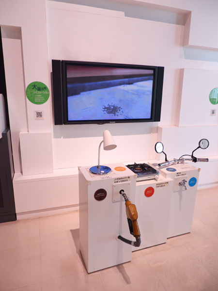 地球環境問題を映像やゲームを通して考えることができる展示/千葉市科学館（千葉県）