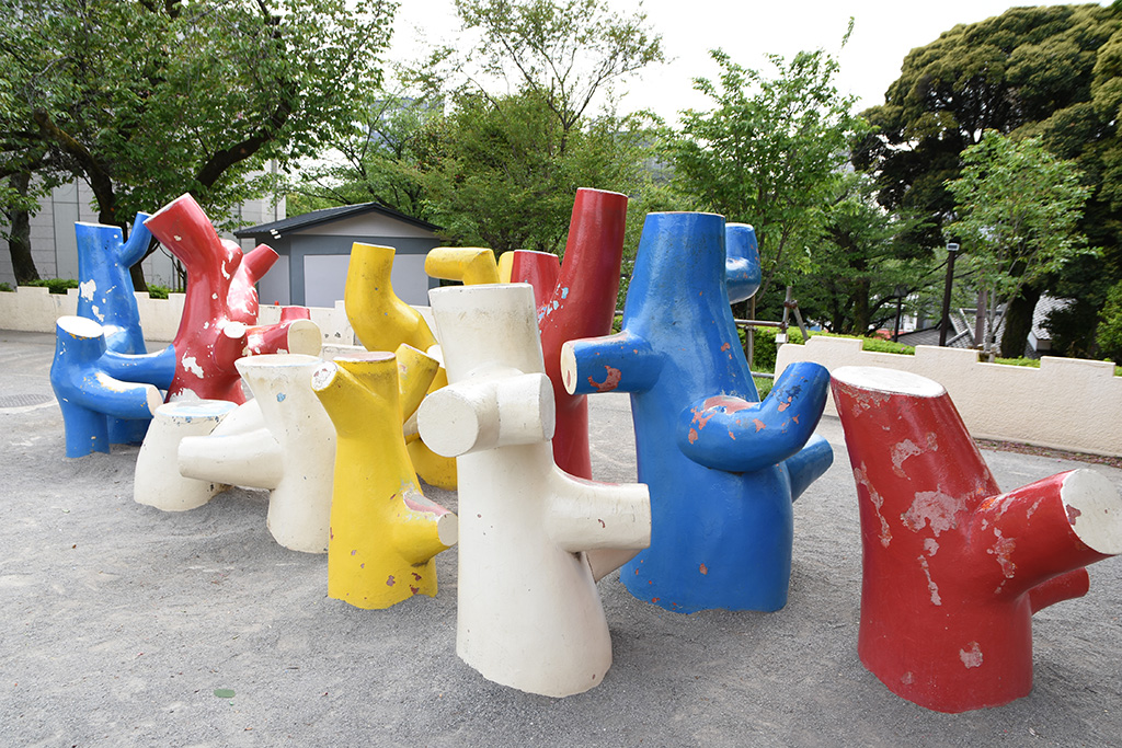 飛び石遊具/飛鳥山公園(東京都/北区)