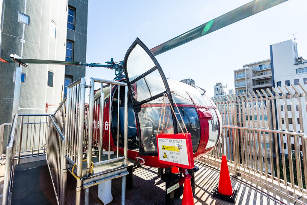 東京消防庁航空隊の第3号機「かもめ」/消防博物館（東京都/新宿区）