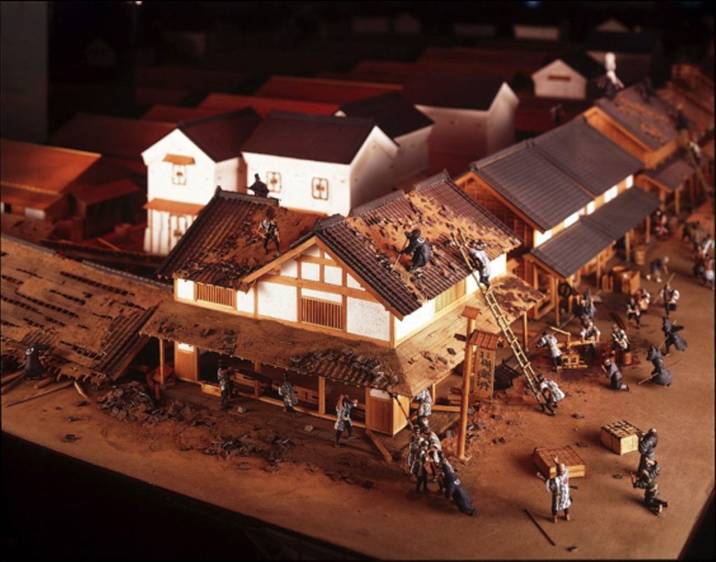 江戸の町並みを模したジオラマ/消防博物館（東京都/新宿区）