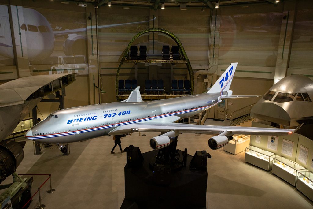 「ボーイング747-400」大型模型/航空科学博物館(千葉県/芝山町)