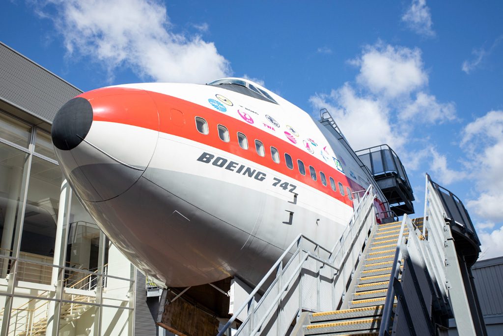本物の機首の展示/航空科学博物館(千葉県/芝山町)