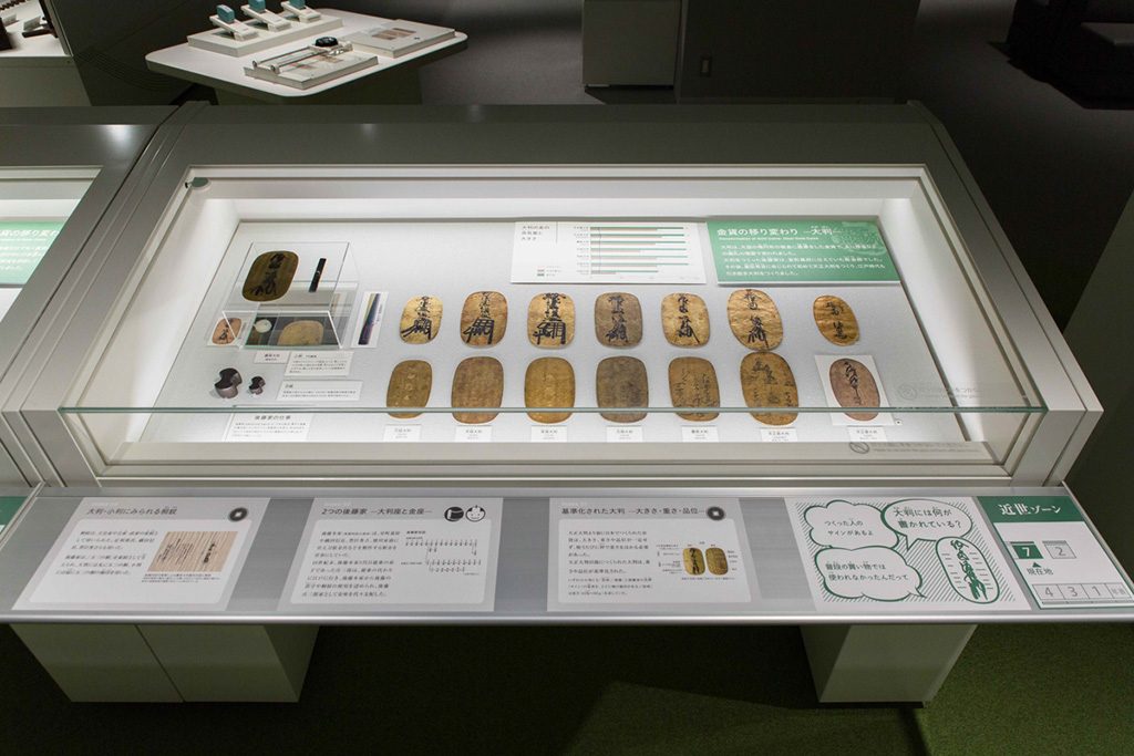 昔のお金の展示/日本銀行金融研究所貨幣博物館(東京都/中央区)