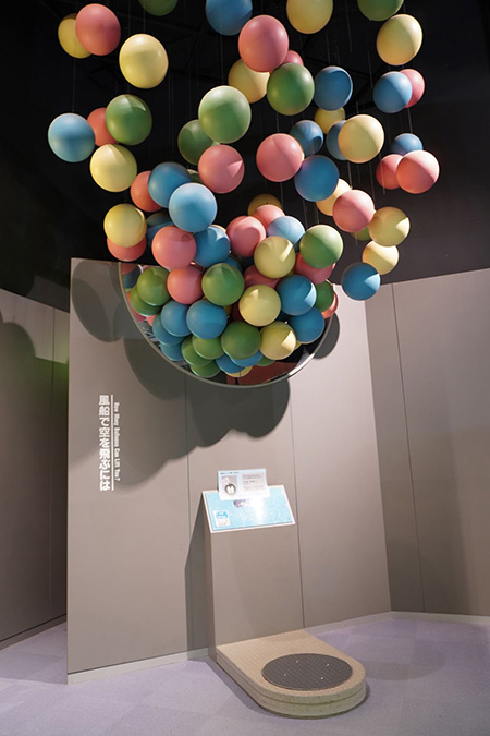 ヘリウム入りのゴム風船/所沢航空発祥記念館（埼玉県/所沢市）