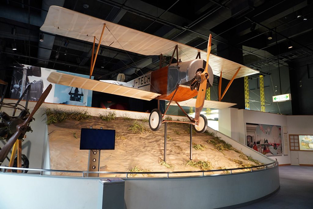 民間飛行家の岩田正夫が使用した機体のレプリカ/所沢航空発祥記念館（埼玉県/所沢市）