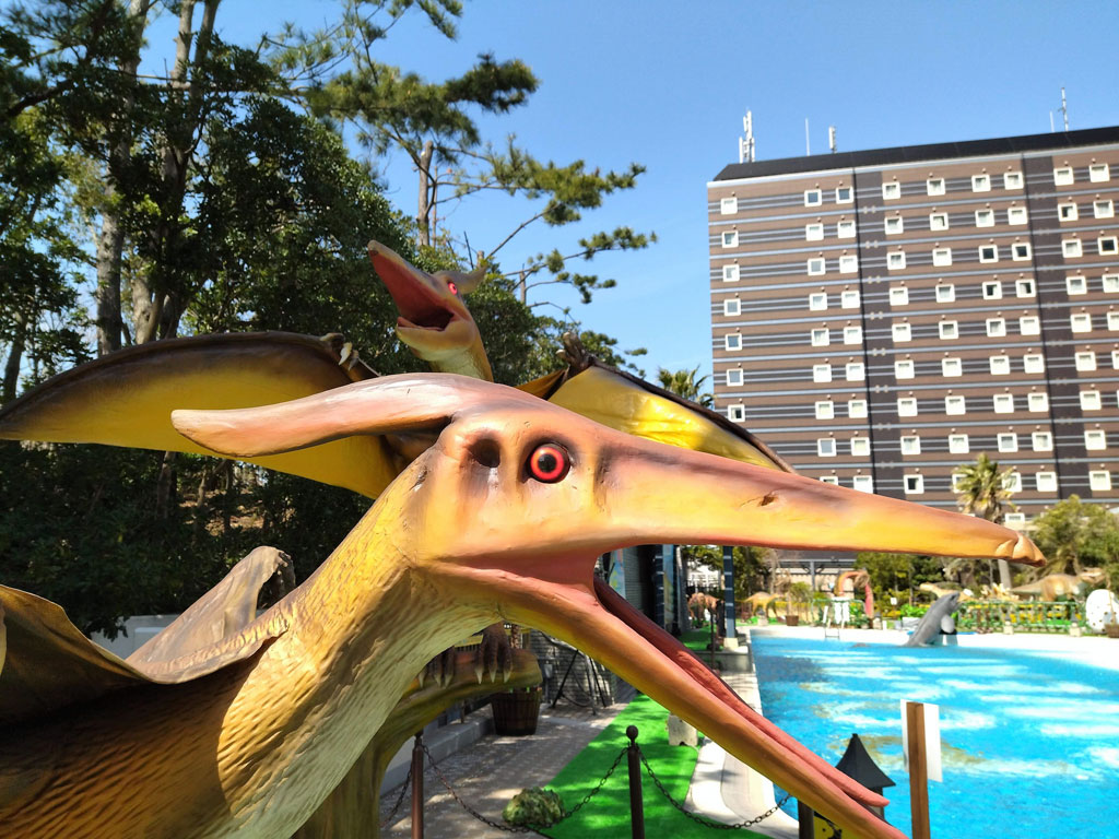 翼竜の中で最大級の大きさのプテラノドン／ダイナソーアドベンチャーツアー in 東京ベイ幕張（千葉県）