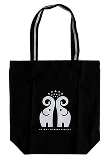 アニマルワンダーリゾウトトートバッグ(ブラック)/アニマルワンダーリゾウト 市原ぞうの国(千葉県/市原市)