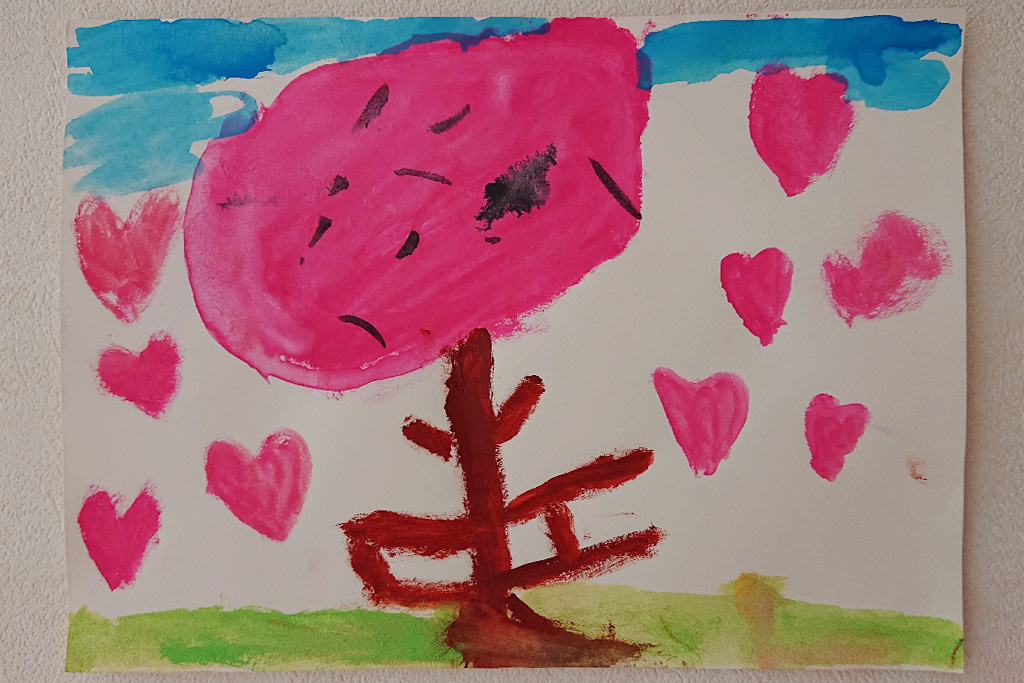 4歳児の絵「春」