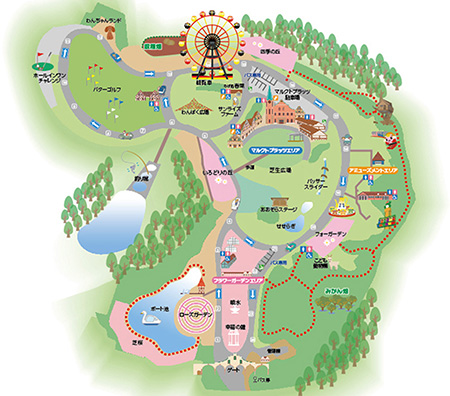 園内マップ/東京ドイツ村(千葉県/袖ケ浦市)