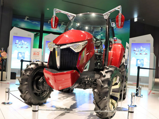 展示されているオンリーワンの“カッコイイトラクター”/ヤンマーミュージアム（滋賀県／長浜市）