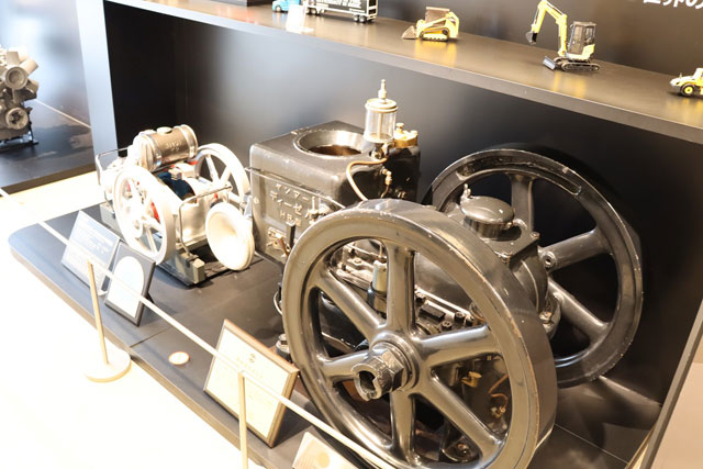 ヤンマーの歴史や歴代のエンジンなどの解説、展示がある/ヤンマーミュージアム（滋賀県／長浜市）