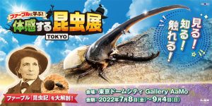 7月8日より開催！「ファーブル学ぶ！体感する昆虫展TOKYO」で『昆虫記』の世界を体感